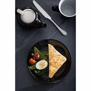 Olympia Cafe Coupe Plate Black - 200mm 8 (Pack of 12) - CU950 - 3