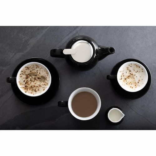 Olympia Cafe Coffee Cup Black - 230ml 8fl oz (Pack of 12) - CU953 - 3