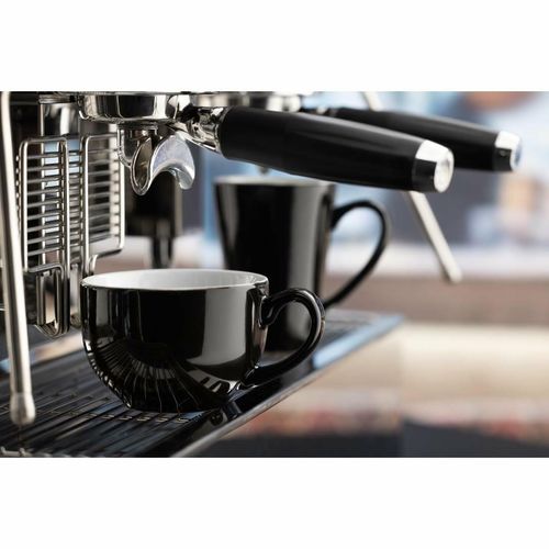 Olympia Cafe Coffee Cup Black - 230ml 8fl oz (Pack of 12) - CU953 - 12