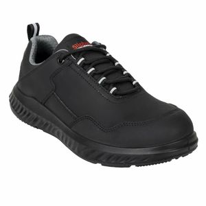 Slipbuster Recycled Microfibre Safety Trainer Matte Black 38 - BA064-38 - 1