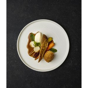Churchill Isla White Walled Plate 260mm (Pack of 6) - DX129 - 1