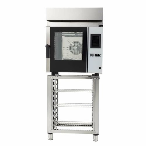 Buffalo Freestanding Smart Touchscreen Compact Combi Oven ?6 x GN 1/1 with Installation Kit and Extraction Hood - SA773 - 18
