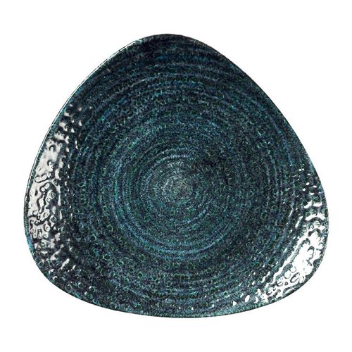 Churchill Homespun Chroma Blue Triangle Plate 192mm (Pack of 12) - DX091 - 1