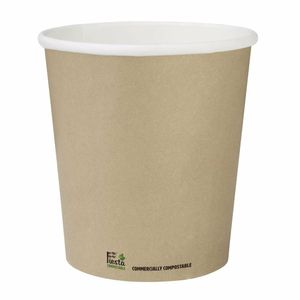 Fiesta Compostable Coffee Cups Single Wall 8oz (Pack of 1000) - CU980 - 1