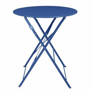 Bolero Perth Pavement Style Round Table Dark Navy - DZ875 - 1
