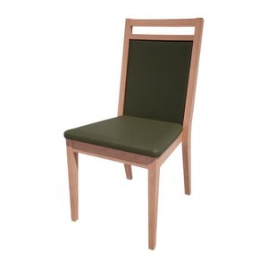 Bolero Bespoke Bia B Stacking Chair in Olive/Beech - HS430 - 1