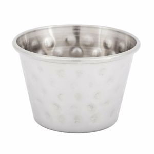 Olympia Hammered Stainless Steel Sauce Cups 70ml (Pack of 12) - FU289 - 3