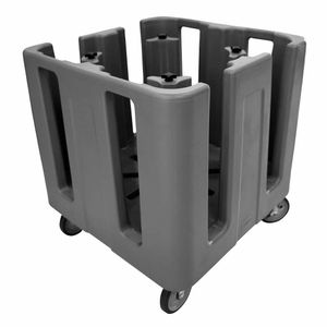 Cambro Compact Adjustable Dish Caddy Black - FU684 - 1