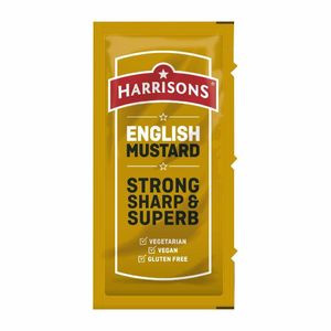 Harrisons English Mustard Sachets 5g (Pack of 200) - HT356 - 1