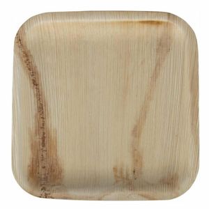 Fiesta Compostable Palm Leaf Plates Square 200mm (Pack of 100) - HT872 - 1
