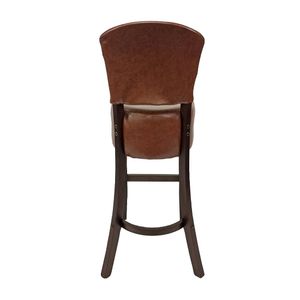 Hanoi Bar Chair in Dark Walnut with Bison Espresso Vinyl - HP775 - 3
