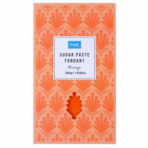 PME Sugar Paste Fondant Orange 250g - HU299 - 1