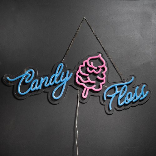 A1 Equipment Candy Floss Neon Style LED Light-up Sign A7362 - HT418 - 3