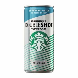 Starbucks Double Shot Espresso Iced Coffee No Added Sugar Cans 200ml (Pack of 12) - KA191 - 1