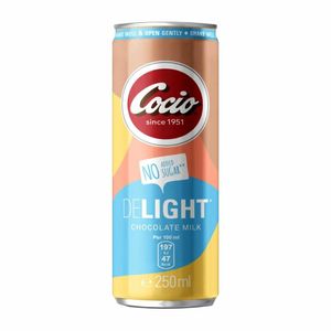 Cocio Delight Chocolate Milk Cans 250ml (Pack of 12) - KA200 - 1