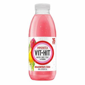 VITHIT Immunitea Dragonfruit & Yuzu Vitamin Water 500ml (Pack of 12) - HS825 - 1