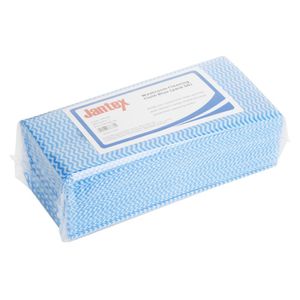 Jantex Washroom Cleaning Cloth Blue (Pack of 50) - HT493 - 1