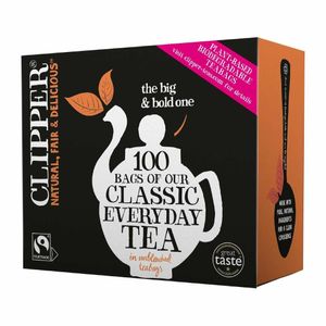 Clipper Fairtrade Classic Everyday Black Teabags - Envelope, String & Tag (Pack of 250) - KA502 - 1