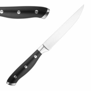 Olympia Premium Riveted Steak Knives with Black ABS Handles (Pack of 6) - GR919 - 3