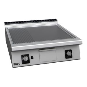 Fagor 900 Series Countertop Half Ribbed Plate Gas Griddle FT-G910 LR - HY843 - 1