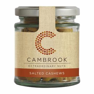 Cambrook Baked Salted Cashews Glass Jar 95g (15 Pack) - KA489 - 1