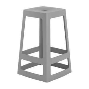Origin Base Mid Stool Mouse Grey 430x430x560mm (Pack of 2) - HX784 - 1