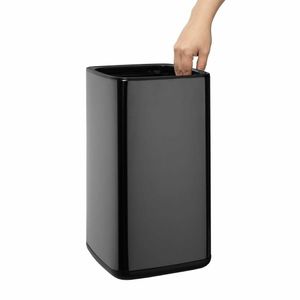 Bolero Square Waste Bin Titanium Black 10Ltr - HX260 - 3