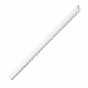 Fiesta Compostable Bubble Tea Straw White 12x210mm (Pack of 150) - HU369 - 1