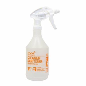 PVA Hygiene Cleaner Sanitiser Trigger Spray Bottle 750ml - FE768 - 1