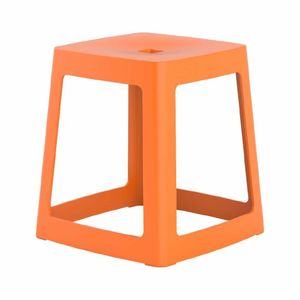Origin Base Stool Signal Orange 400x400x440mm (Pack of 2) - HX772 - 1