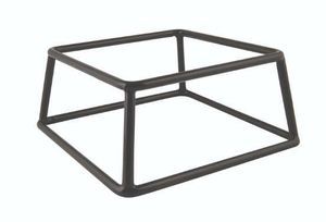 Genware Black Anti-Slip Buffet Riser 18 x 8cm - 1