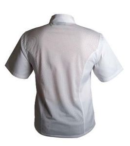 Coolback Press Stud Jacket (Short Sleeve) White M - 1