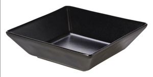 Luna Stoneware Black Square Bowl 17.5 x 5cm/ 7 x 2" (Pack of 6) - 1