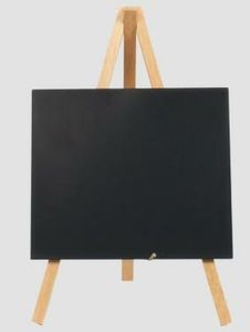 Mini Chalkboard Easel 24 X 11.5cm Wood Pk3 - 1