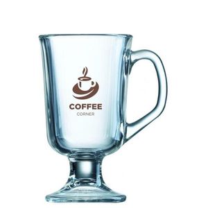 Custom Branded Bock Footed Coffee Glass (290ml/10oz) - 1