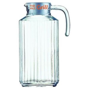 Custom Branded Glass Quadro Fridge Jug (1.7 Litre/59.8oz) - 1
