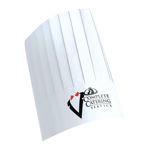 Custom Branded Tall Paper Chefs Hat (30cm) - 3