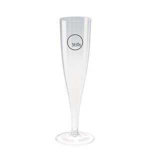Custom Branded Disposable Plastic Champagne Flute (135ml/4.75oz) - 1