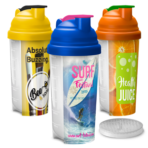 Custom Branded Plastic Gym Protein Shaker Bottle (700ml) - 1