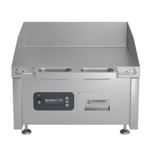 Synergy GRID600E-S Electric Griddle with Smooth Mild Steel Top & Garnish Rail - JA966 - 1
