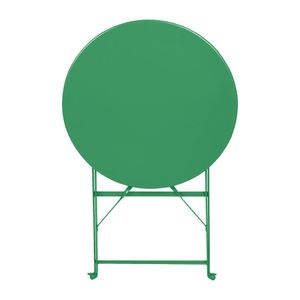 Bolero Perth Forest Green Pavement Style Round Table 600mm - HZ367 - 3