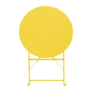 Bolero Perth Mellow Yellow Pavement Style Round Table 600mm - HZ369 - 3