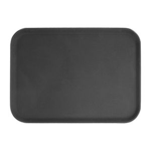 Olympia Kristallon Rectangular Tray Black Anti-Slip Fibreglass 405x560mm - HY138 - 3