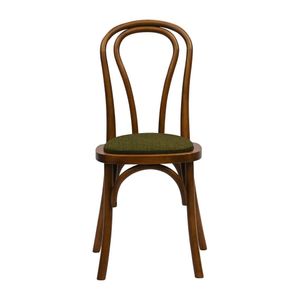 Hoop Back Dining Chair in Weathered Oak with Shetland Forest Seat (Pack of 2) - HX833 - 3