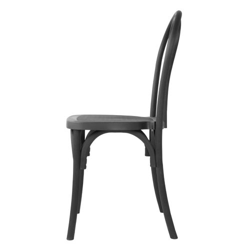 Bolero Soho Bentwood Style Resin Chairs Black (4 Pack) - HW286 - 2