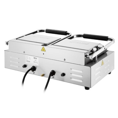 Buffalo Double Contact Grill Flat Base Ribbed Top Plate - CU612 - 7