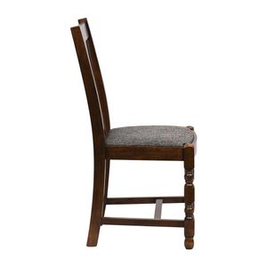 Thame Dining Chair in Vintage Wood with Shetland Smoke Seat (6 Pack) - JA269 - 3
