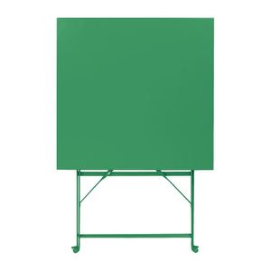 Bolero Perth Forest Green Pavement Style Square Table 600mm - HZ366 - 3