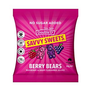 Savvy Sweets Berry Bears 50g (12 Pack) - KA614 - 1