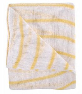 Yellow Striped Heavy Duty Dish Cloth (10 per pack) - 1